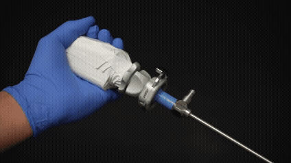 Traditional laparoscopic surgery technique without LapRotator